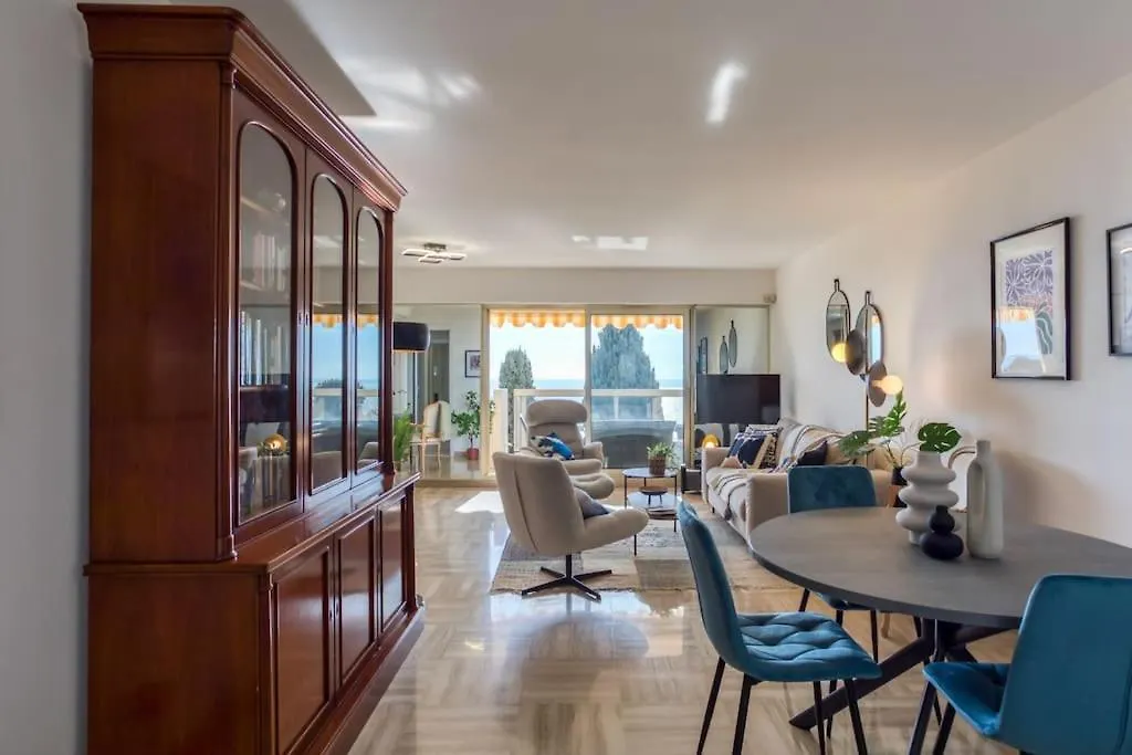 Apartament L11 Claire Fontaine Sea View 2 Bdr Ac Parking Swiming Pool Nicea