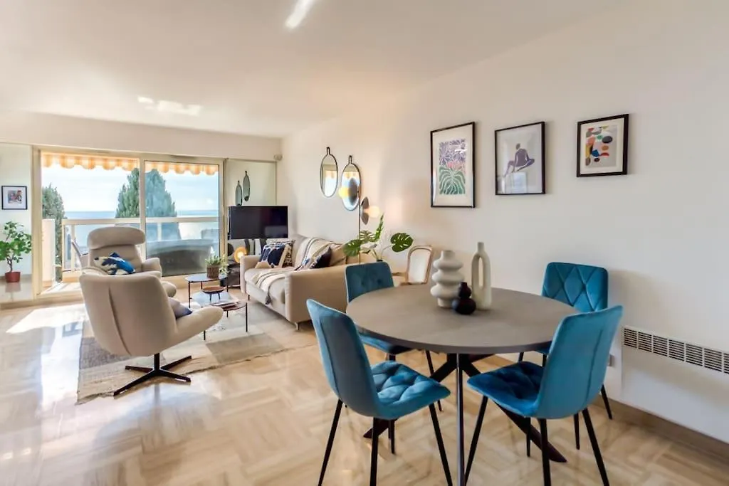 Apartament L11 Claire Fontaine Sea View 2 Bdr Ac Parking Swiming Pool Nicea Francja